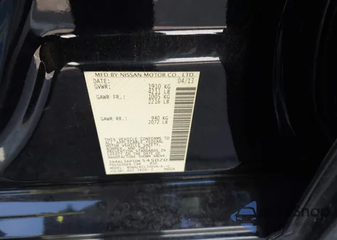 2013 Nissan Altima 2.5 S from USA, damaged, VIN 1N4AL3AP1DN545020